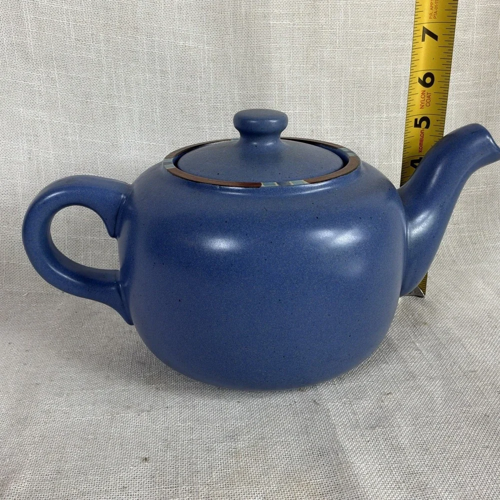 Dansk Mesa Sky Blue Coffee Tea Pot Teapot Southwestern Vintage‎ Portugal EUC
